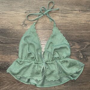 Wild Fable crocheted bikini top L